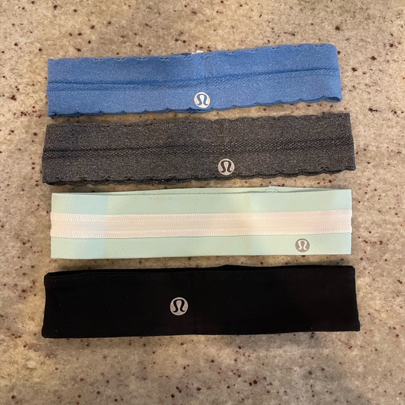lululemon athletica Accessories - 4 Lululemon Blue and Black Headbands